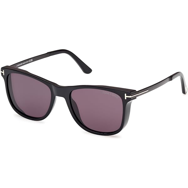 Amazon.com: Tom Ford JASPER -02 FT 0835 Shiny Black/Grey 58/15/145